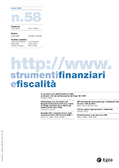Issue, Strumenti finanziari e fiscalità : 58, 1, 2022, Egea