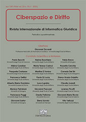 Issue, Ciberspazio e diritto : rivista internazionale di informatica giuridica : 23, 1, 2022, Enrico Mucchi Editore