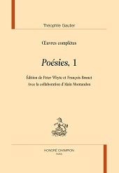 E-book, Œuvres complètes, Gautier, Théophile, 1811-1872, Honoré Champion editeur