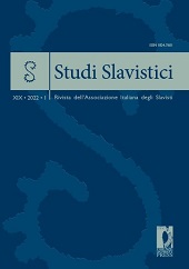 Issue, Studi slavistici : rivista dell'associazione italiana degli Slavisti : XIX, 1, 2022, Firenze University Press