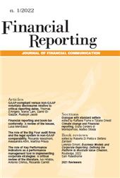 Article, Dialogue with standard setters : climate change and Financial reporting, Franco Angeli