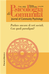 Heft, Psicologia di comunità : gruppi, ricerca azione e modelli formativi : 1, 2022, Franco Angeli