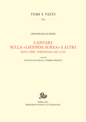 eBook, Cantari sulla Legenda aurea e altri : (Rieti, Bibl. Paroniana, ms. I.2.45), Guidini, Cristofero, approximately 1362-1410, Storia e letteratura
