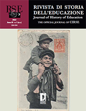 Fascículo, Rivista di storia dell'educazione = Journal of history of education : the official journal of CIRSE : IX, 1, 2022, Firenze University Press