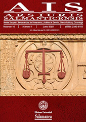 Fascicule, AIS : Ars Iuris Salmanticensis : 10, 1, 2022, Ediciones Universidad de Salamanca