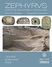 Heft, Zephyrus : revista de prehistoria y arqueología : LXXXIX, 1, 2022, Ediciones Universidad de Salamanca