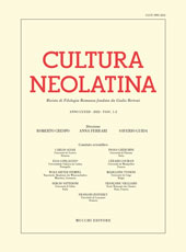 Issue, Cultura neolatina : LXXXII, 1/2, 2022, Enrico Mucchi Editore