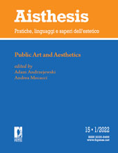 Fascicule, Aisthesis : pratiche, linguaggi e saperi dell'estetico : 15, 1, 2022, Firenze University Press