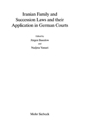 E-book, Iranian Family and Succession Laws and their Application in German Courts, Mohr Siebeck