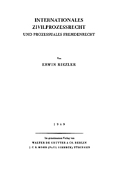 E-book, Internationales Zivilprozessrecht und prozessuales Fremdenrecht, Mohr Siebeck