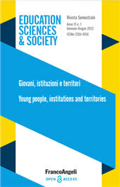 Article, Editorial : young people, institutions, and territories, Franco Angeli