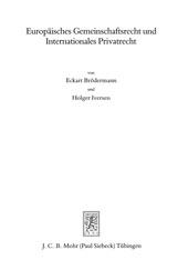 E-book, Europäisches Gemeinschaftsrecht und internationales Privatrecht, Mohr Siebeck