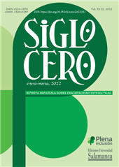 Fascicule, Siglo Cero : Revista Española sobre Discapacidad Intelectual : 53, 1, 2022, Ediciones Universidad de Salamanca