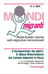 Articolo, Ghetti rurali e profughizzazione del lavoro bracciantile nell'orto d'Italia, Franco Angeli