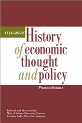 Issue, History of Economic Thought and Policy : 1, 2022, Franco Angeli
