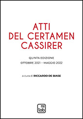 E-book, Atti del Certamen Cassirer : quinta edizione, ottobre 2021 - maggio 2022, TAB edizioni