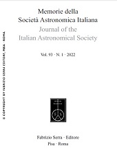 Issue, Memorie della Società astronomica italiana : 93, 1, 2022, Fabrizio Serra