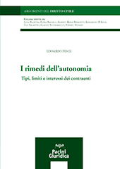 eBook, I rimedi dell'autonomia : tipi, limiti e interessi dei contraenti, Pacini