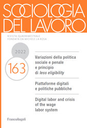 Article, Piattaforme digitali, politiche sociali e occupazionali : il case management nel "reddito di cittadinanza" in Italia, Franco Angeli