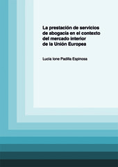 E-book, La prestación de servicios de abogacía en el contexto del mercado interior de la Unión Europea, Dykinson