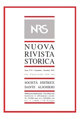 Fascicolo, Nuova rivista storica : CVI, 3, 2022, Società editrice Dante Alighieri