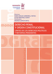 E-book, Derecho penal y orden constitucional : límites de los derechos políticos y reformas pendientes, Tirant lo Blanch