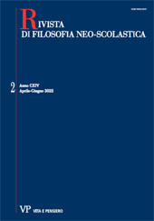 Fascicule, Rivista di filosofia neoscolastica : CXIV, 2, 2022, Vita e Pensiero