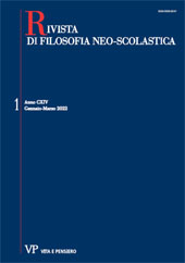 Issue, Rivista di filosofia neoscolastica : CXIV, 1, 2022, Vita e Pensiero