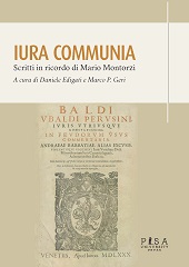 E-book, Iura communia : studi in ricordo di Mario Montorzi, Pisa University Press