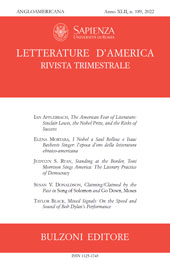 Fascicule, Letterature d'America : rivista trimestrale : XLII, 189, 2022, Bulzoni