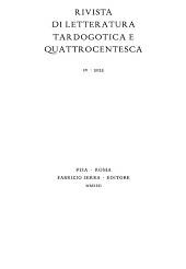 Article, Notes on Boccaccio's authorial voice in the life of Dante, Fabrizio Serra