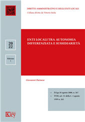 eBook, Enti locali tra autonomia differenziata e sussidiarietà, Dainese, Giovanni, Key editore