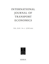 Fascículo, International journal of transport economics : Rivista internazionale di economia dei trasporti : XLIX, 2, 2022, Fabrizio Serra