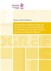 E-book, La revisión jurisdiccional de los actos de calificación de las pruebas selectivas para el acceso al empleo público, Tirant lo Blanch