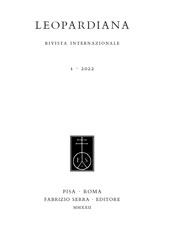 Fascicule, Leopardiana : rivista internazionale : 2, 2023, Fabrizio Serra