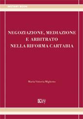 E-book, Negoziazione, mediazione e arbitrato nella riforma Cartabia, Key editore