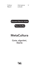 E-book, MetaCultura : carta, algoritmi, libertà, Aras edizioni