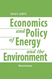 Issue, Economics and Policy of Energy and Environment : 1, 2022, Franco Angeli