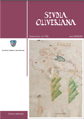 Fascículo, Studia Oliveriana : quarta serie VIII, 2022, Il lavoro editoriale