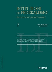 Fascicule, Istituzioni del federalismo : rivista di studi giuridici e politici : XLIII, 1, 2022, Rubbettino