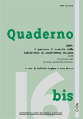 Article, Introduzione / CNBA : il percorso di crescita delle biblioteche di architettura italiane, Coordinamento nazionale biblioteche di architettura