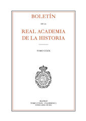 Issue, Boletín de la Real Academia de la Historia : CCXIX, I, 2022, Real Academia de la Historia