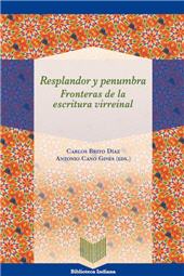 E-book, Resplandor y penumbra : fronteras de la escritura virreinal, Iberoamericana