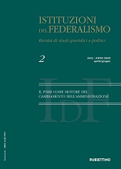 Heft, Istituzioni del federalismo : rivista di studi giuridici e politici : XLIII, 2, 2022, Rubbettino