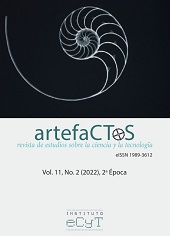 Issue, ArtefaCToS : revista del Instituto de Estudios de la Ciencia y la Tecnología : 11, 2, 2022, Ediciones Universidad de Salamanca