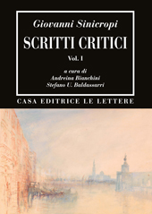 eBook, Scritti critici, Sinicropi, Giovanni, author, Le lettere