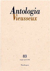 Fascicolo, Antologia Vieusseux : XXVIII, 83, 2022, Mandragora