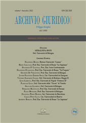 Fascicule, Archivio giuridico Filippo Serafini : supplemento 2, 2022, Enrico Mucchi Editore