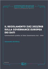 E-book, Il regolamento (UE) 2022/868 sulla Governance europea dei dati : commentario pratico al Data Governance Act – DGA, Key editore