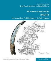 eBook, Recherches au pays d'Aštata : Emar III : le matériel de Tell Meskéné et de Tell Faq'ous, Presses de l'Ifpo